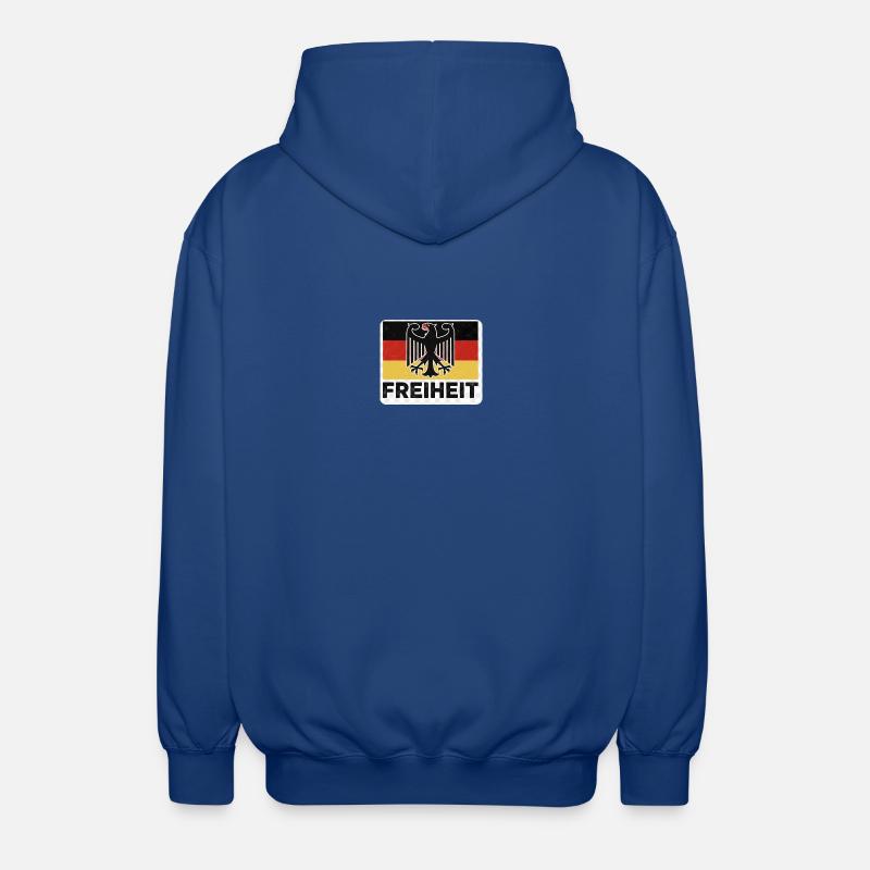 Drapeau de la Liberté avec aigle - Veste à capuche unisexe - bleu royal