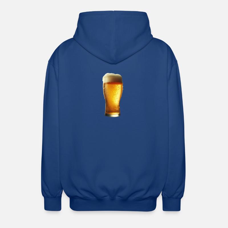 Ein eiskaltes Bier - Unisex Kapuzenjacke - Royalblau