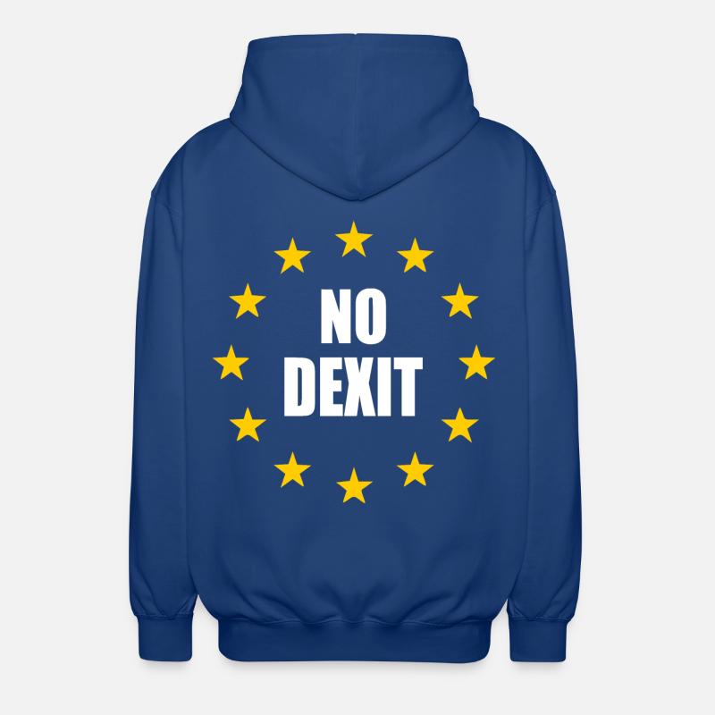 No dexit - Unisex Kapuzenjacke - Royalblau