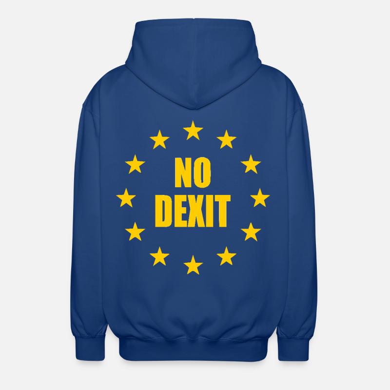 No dexit - Unisex Kapuzenjacke - Royalblau