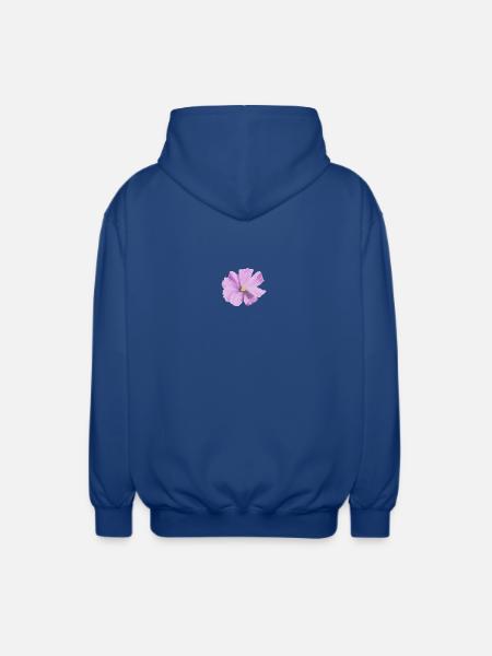 Lilas fleur aquarelle - Veste à capuche unisexe - bleu royal
