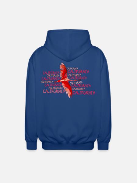 california - Unisex Hooded Jacket - royal blue