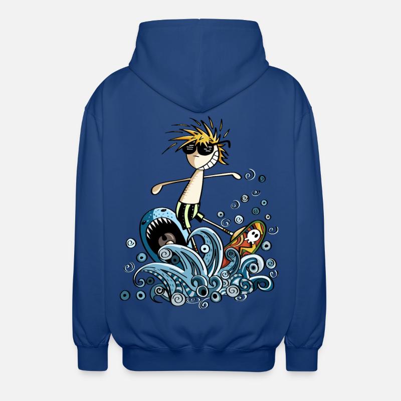 Cool Power Surfer - Comic - Unisex Hooded Jacket - royal blue