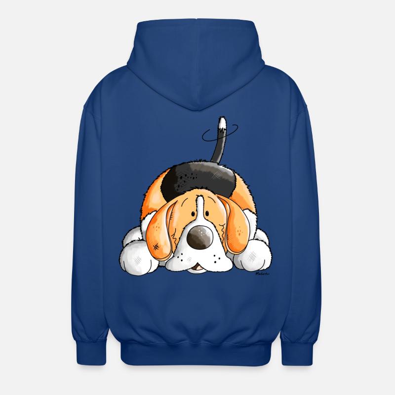 Verträumter Beagle - Unisex Kapuzenjacke - Royalblau