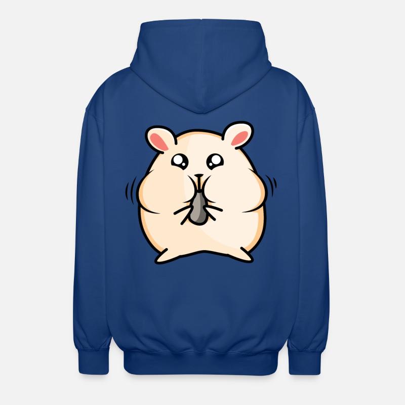 Conception de hamster - Veste à capuche unisexe - bleu royal