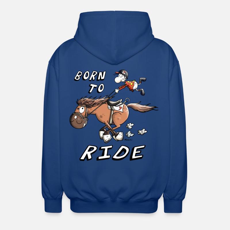 Born to Ride - Unisex Kapuzenjacke - Royalblau