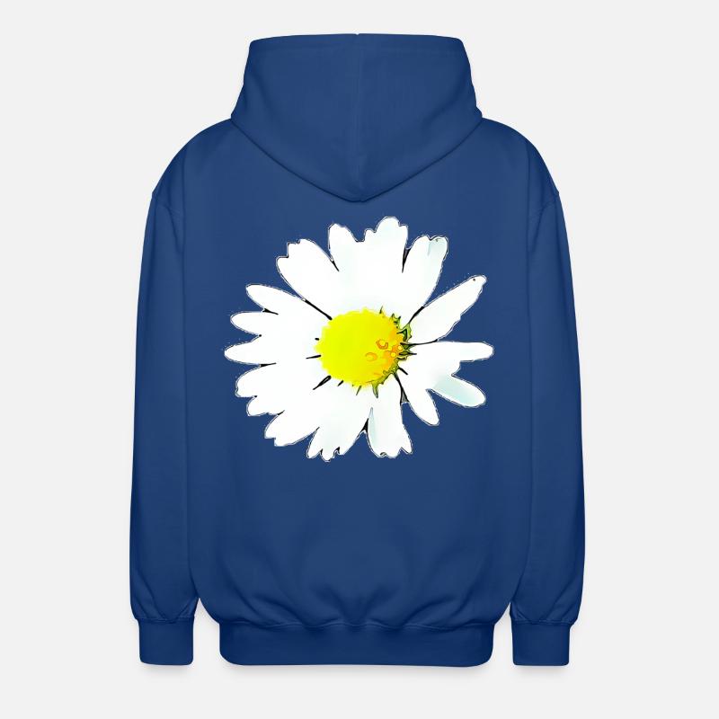 Blume - Gänseblümchen - Unisex Kapuzenjacke - Royalblau