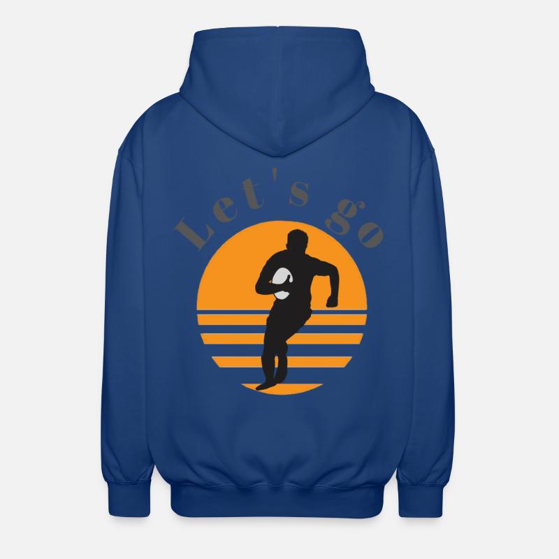 rugby - Unisex Hooded Jacket - royal blue