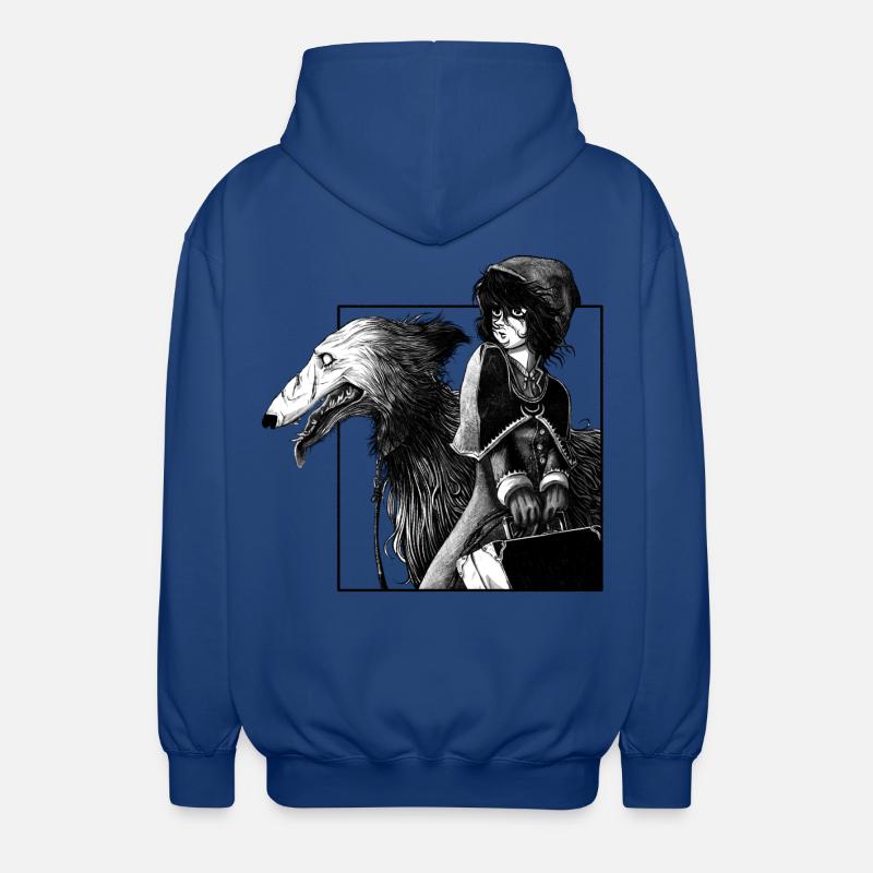 Chaperon noir - Veste à capuche unisexe - bleu royal