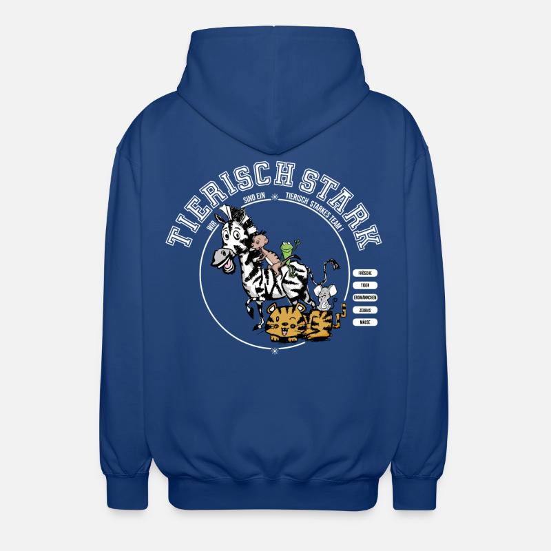 Strong as a team - Unisex Hooded Jacket - royal blue