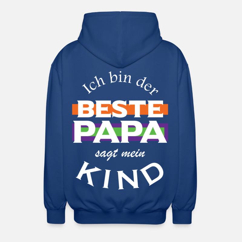Ich bin der beste Papa - Unisex Kapuzenjacke - Royalblau