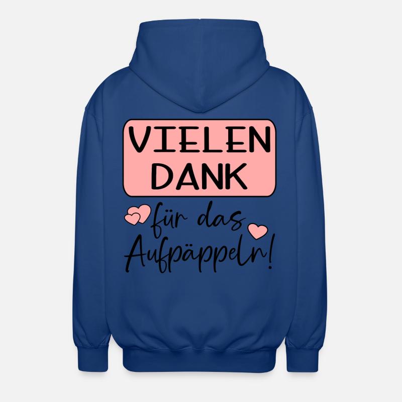 GUTE BESSERUNG - AUFPÄPPELN - Unisex Kapuzenjacke - Royalblau