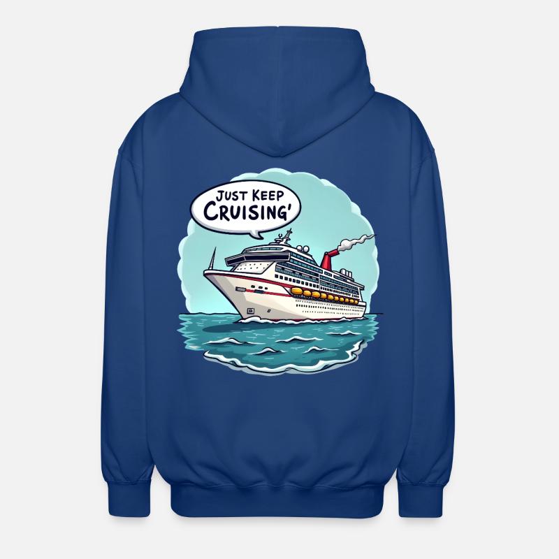 Continuez simplement à naviguer" - Veste à capuche unisexe - bleu royal