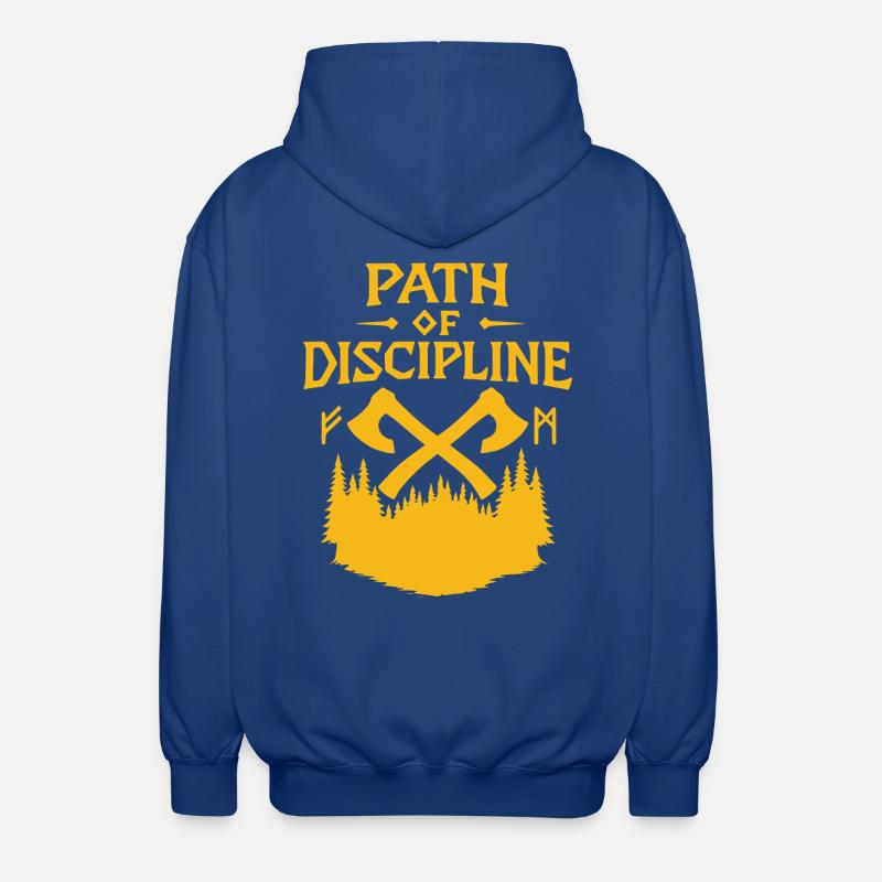 Chemin de la discipline Conception motivationnelle - Veste à capuche unisexe - bleu royal