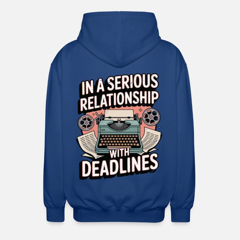 Scénariste en relation sérieuse Romancier - Veste à capuche unisexe - bleu royal