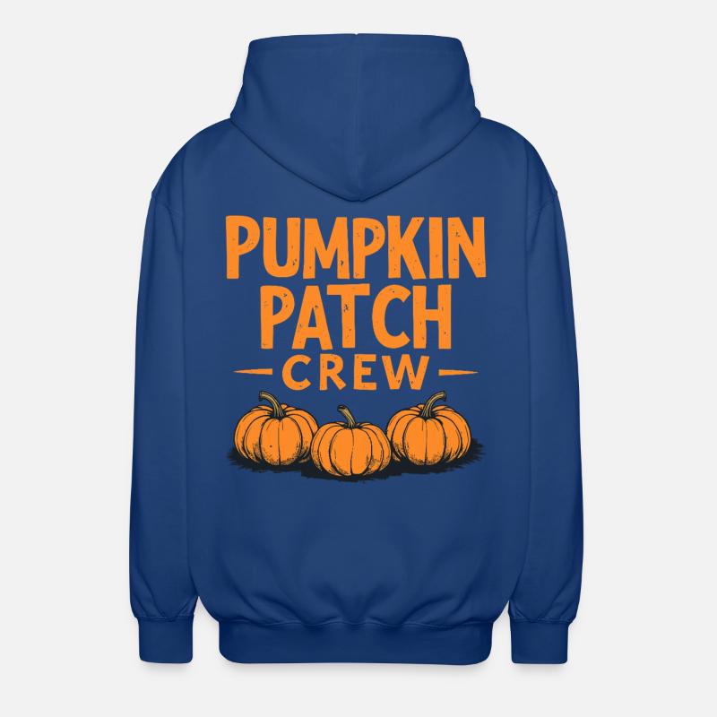 Pumpkin Patch Crew - Dicton de citrouille - Veste à capuche unisexe - bleu royal