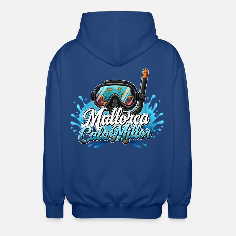 Plongée de rêve Cala Millor - Veste à capuche unisexe - bleu royal