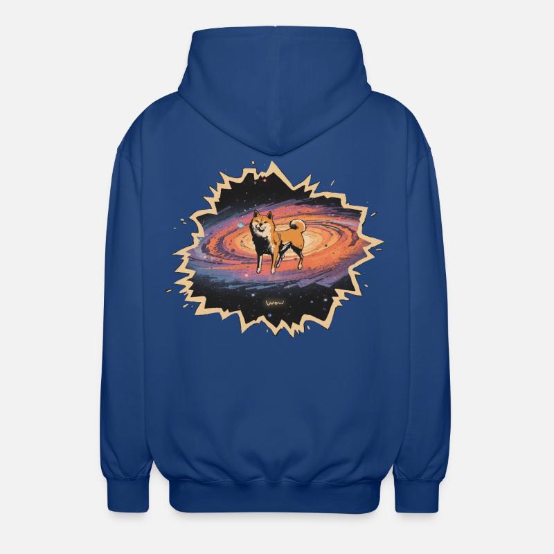 Shiba Kosmos Waouh - Veste à capuche unisexe - bleu royal