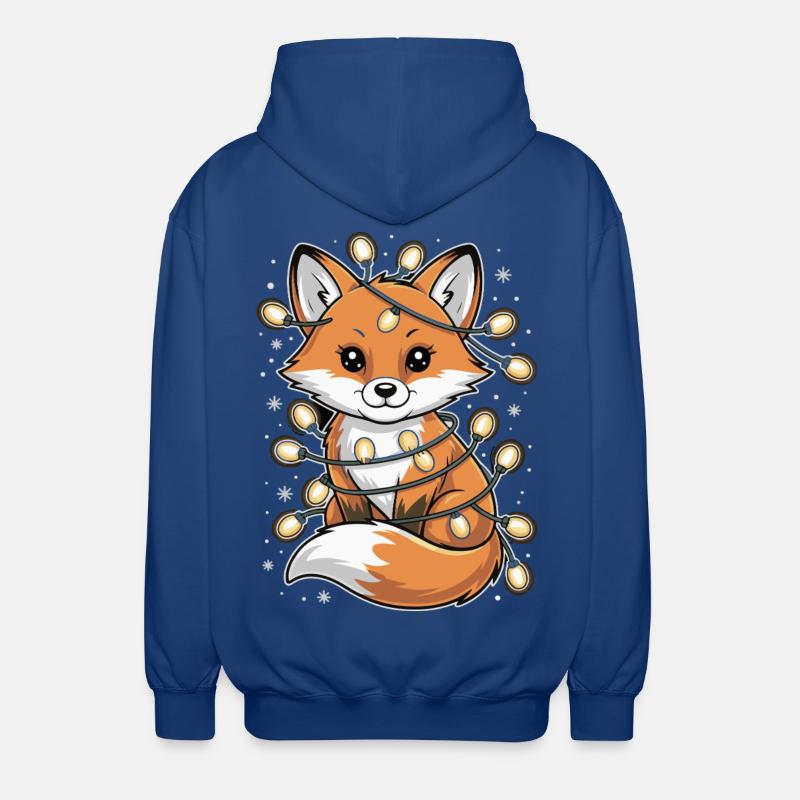 Lichterfuchs in the winter magic fox - Unisex Hooded Jacket - royal blue