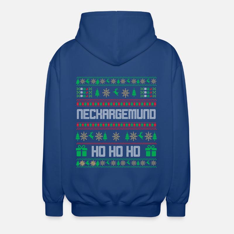 Pull de Noël Neckargemünd - Veste à capuche unisexe - bleu royal
