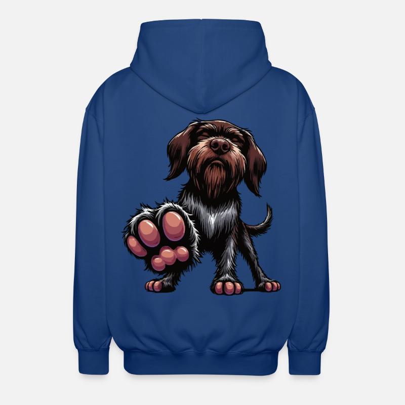 German Wirehaired German Wirehaired Owner - Unisex Hooded Jacket - royal blue