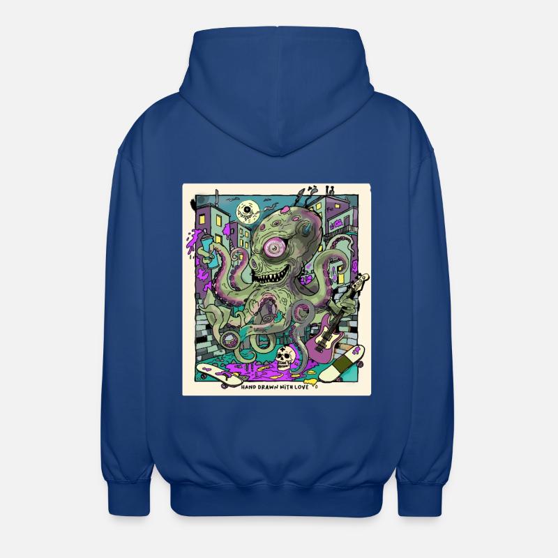 Polipus de 14 ans - Veste à capuche unisexe - bleu royal