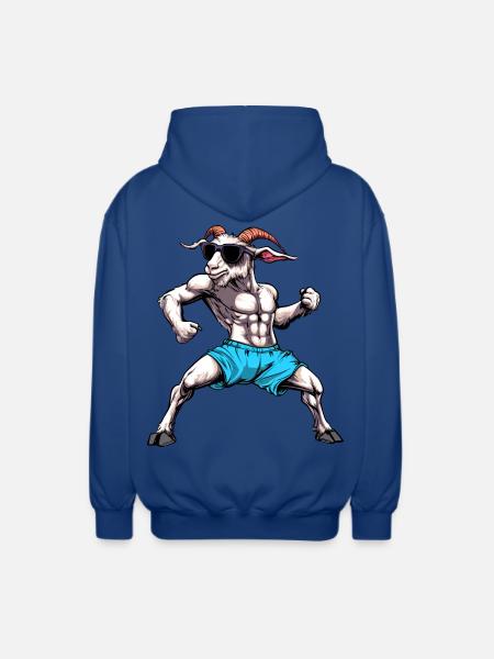 Ziegen Fitness - Unisex Kapuzenjacke - Royalblau