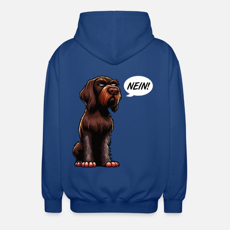 No German Wirehaired German Wirehaired Owners - Unisex Hooded Jacket - royal blue
