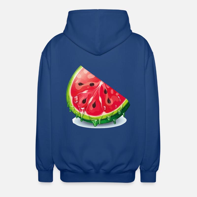 Tranche de pastèque - Veste à capuche unisexe - bleu royal