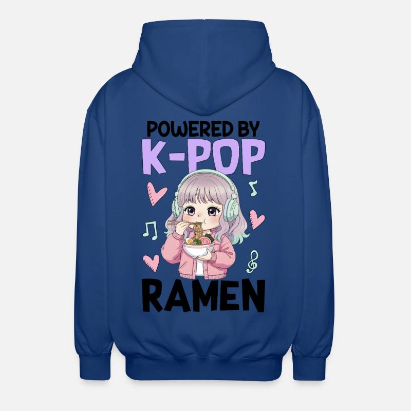 Powered By K-Pop Ramen - Unisex Kapuzenjacke - Royalblau