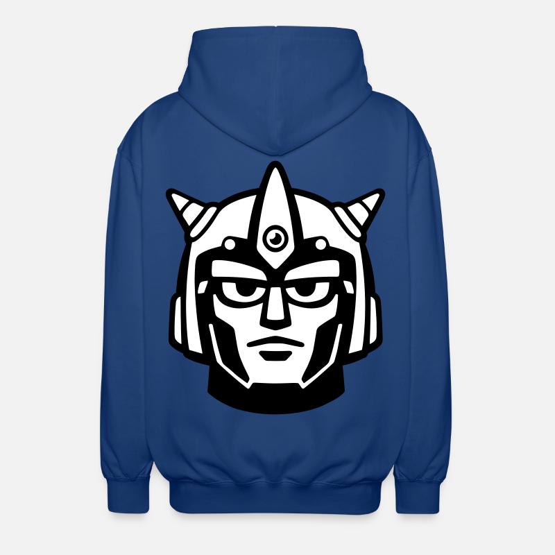 Casque de visage robot Doomforge - Veste à capuche unisexe - bleu royal