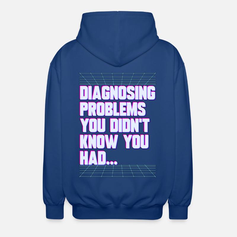 Nurse Practitioner Diagnosing Problems Nursing - Unisex Kapuzenjacke - Royalblau