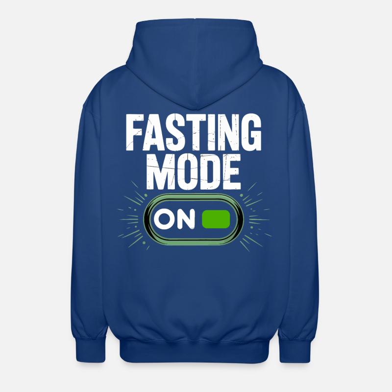 Fasting Mode ON Switch Design - Unisex Kapuzenjacke - Royalblau