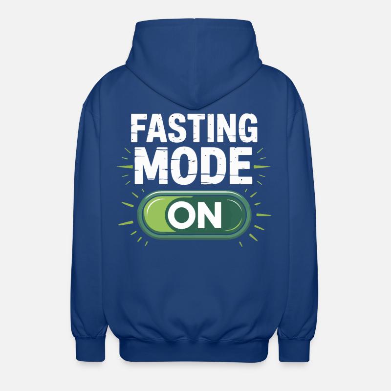 Turn on fasting mode design - Unisex Hooded Jacket - royal blue