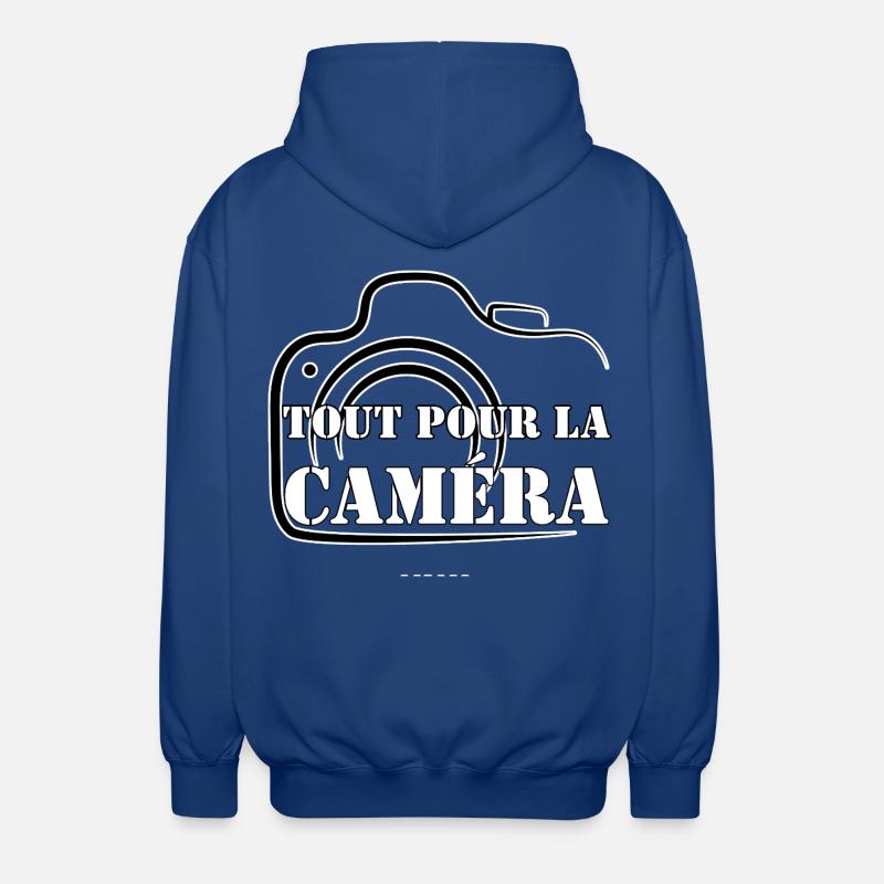 EVERYTHING FOR THE CAMERA. - Unisex Hooded Jacket - royal blue