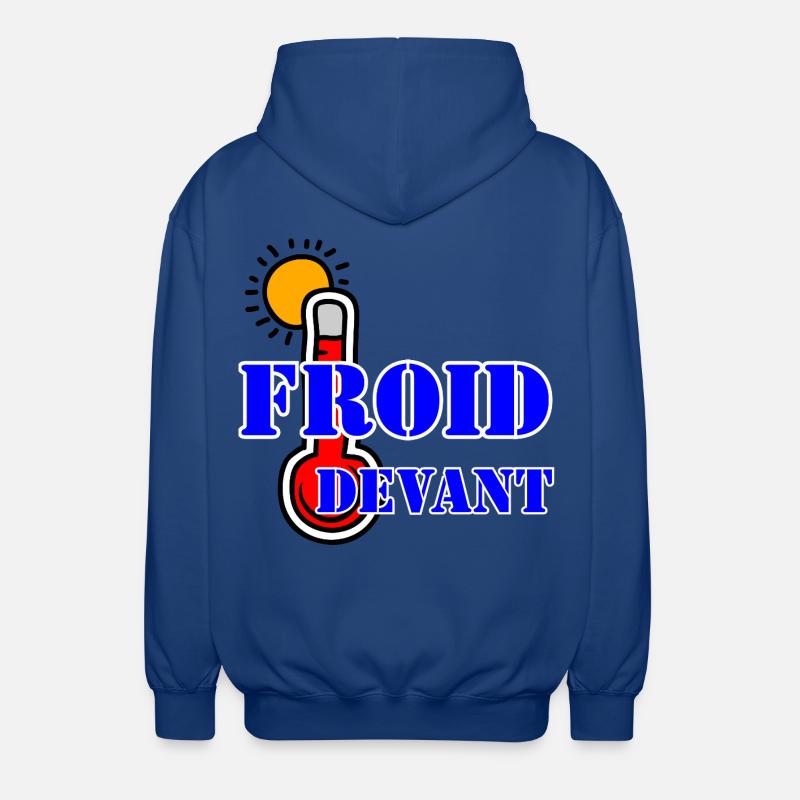 FROID DEVANT. - Veste à capuche unisexe - bleu royal