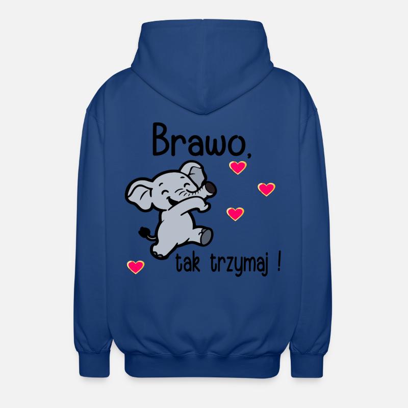 Bravo, continue comme ça - Veste à capuche unisexe - bleu royal