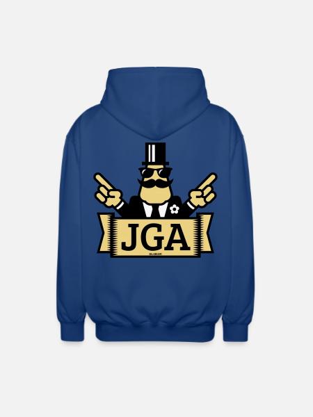 JGA Handzeichen (Junggesellenabschied / 3C) - Unisex Kapuzenjacke - Royalblau