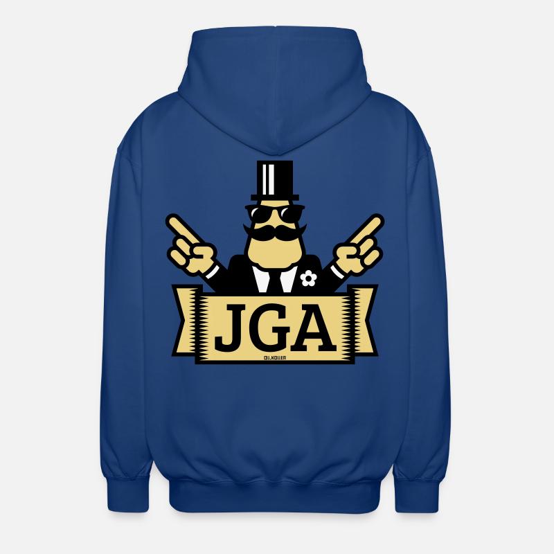 JGA Handzeichen (Junggesellenabschied / 3C) - Unisex Kapuzenjacke - Royalblau