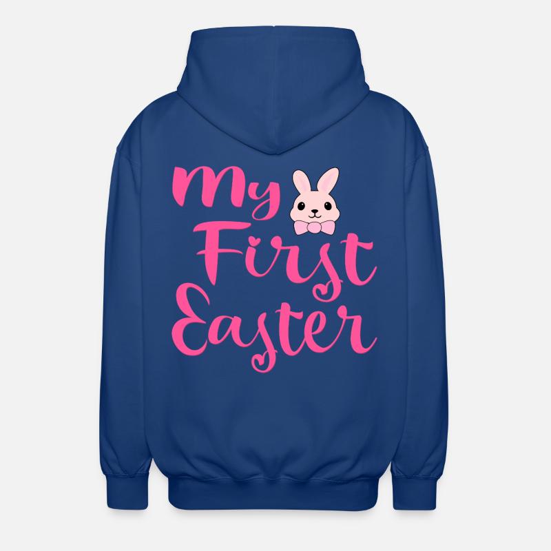 Mon premier lapin de Pâques - Veste à capuche unisexe - bleu royal