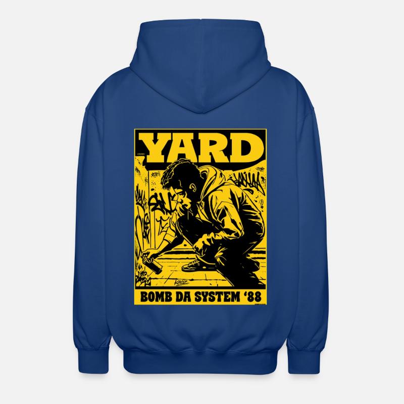 yard_graffitiYard Bomb Da System 88 Graffiti Poster - Unisex-hettejakke - kongeblå