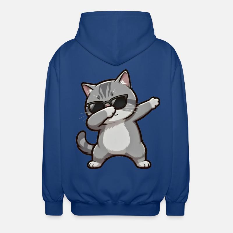 Dabbing Britisch Kurzhaar - Unisex Kapuzenjacke - Royalblau