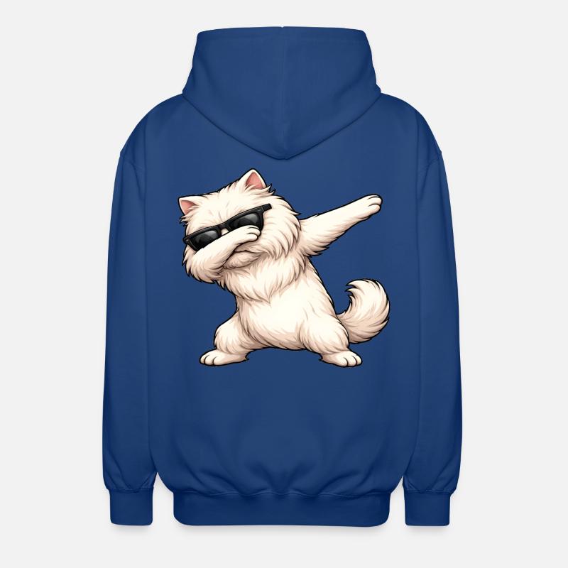 Dab du chat perse - Veste à capuche unisexe - bleu royal