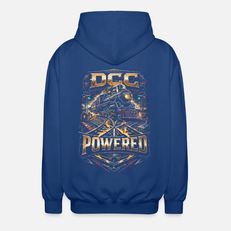 Modelleisenbahn Eisenbahn DCC Powered - Unisex Kapuzenjacke - Royalblau