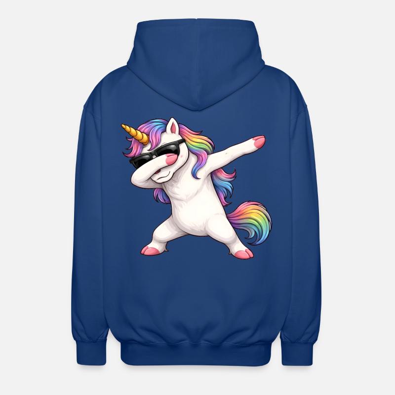 Dabbing Licorne - Veste à capuche unisexe - bleu royal