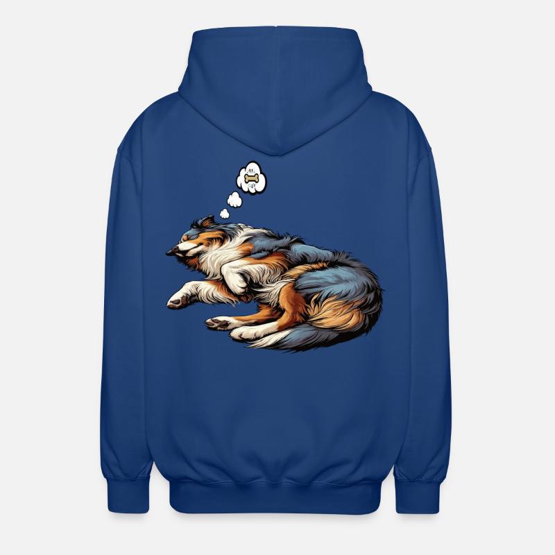 Australian Shepherd Aussie Aussie Owners Aussies - Unisex Hooded Jacket - royal blue