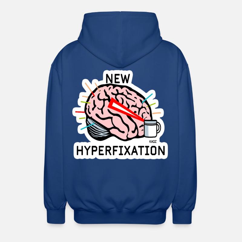 Hyperfix Brain Laser - Veste à capuche unisexe - bleu royal