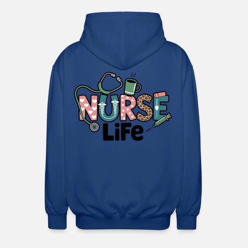 Krankenschwester Life Geschenk Geschenkidee - Unisex Kapuzenjacke - Royalblau
