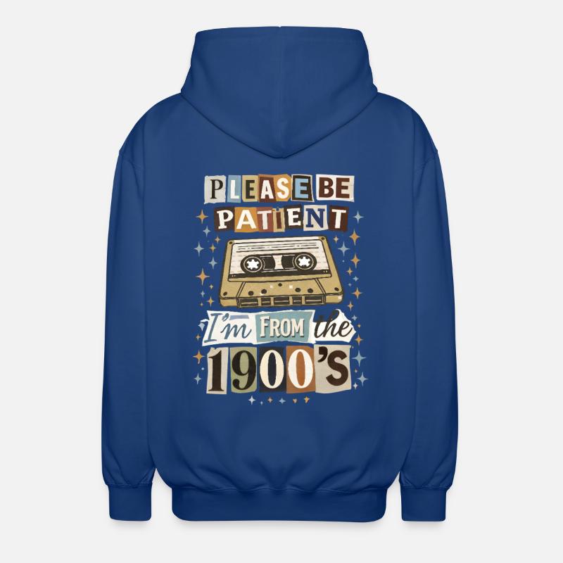 Nostalgie rétro sur cassette - Veste à capuche unisexe - bleu royal