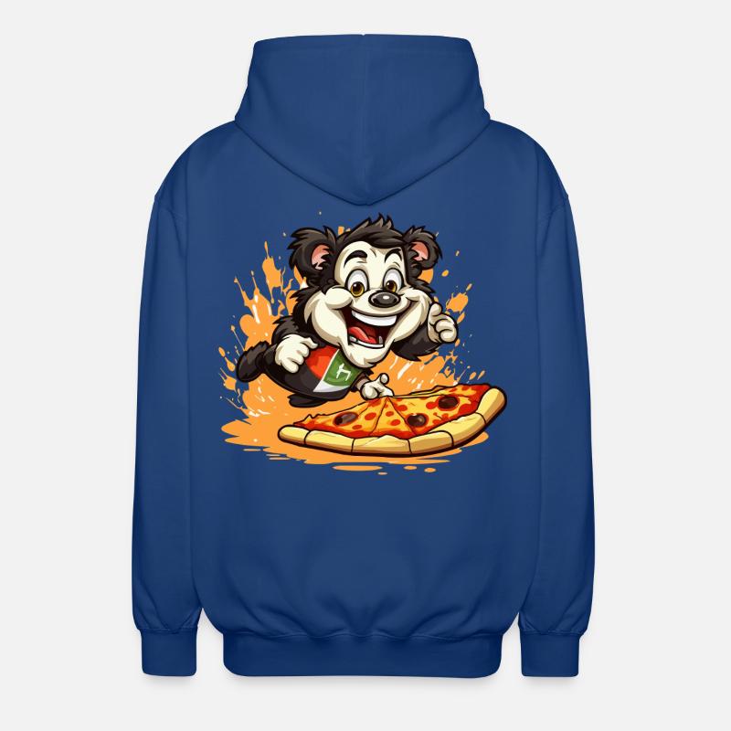 Pizza Panda Sprint - Unisex Kapuzenjacke - Royalblau